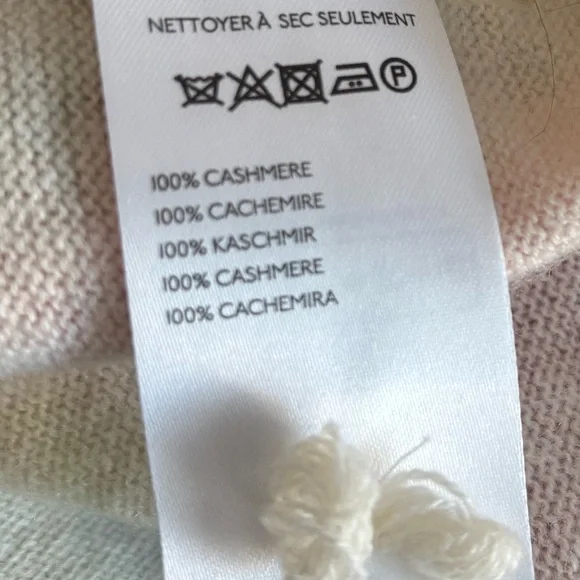 Anthropologie Pilcro The Alani Crew Neck Cropped Cashmere Tie dye Sweater. XL - Picture 7 of 7